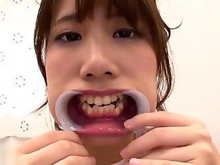 Japanese girl's uvula compilation 4