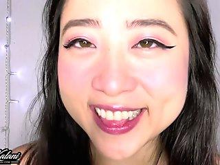 Japanese asmr joi, lipstick kissing asmr, dirty talk teen anal